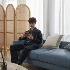 남성면 가을 롱 파자마